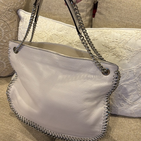 FINAL PRICE~Michael Kors Winter White Pebbled Leather Shoulder Bag~EUC - Picture 8 of 16